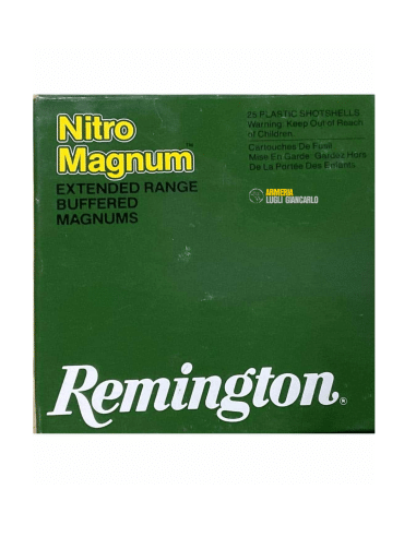 Cartucce Munizioni Remington Nitro Magnum calibro 12 – 1260 FPS – Piombo 2 – 25 cartucce