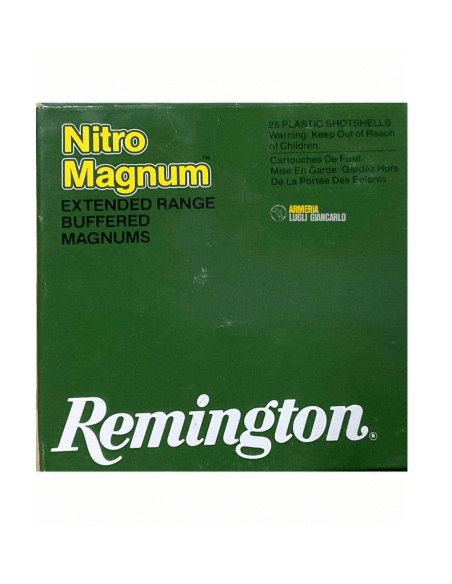 Cartucce Munizioni Remington Nitro Magnum calibro 12 – 1260 FPS – Piombo 2 – 25 cartucce