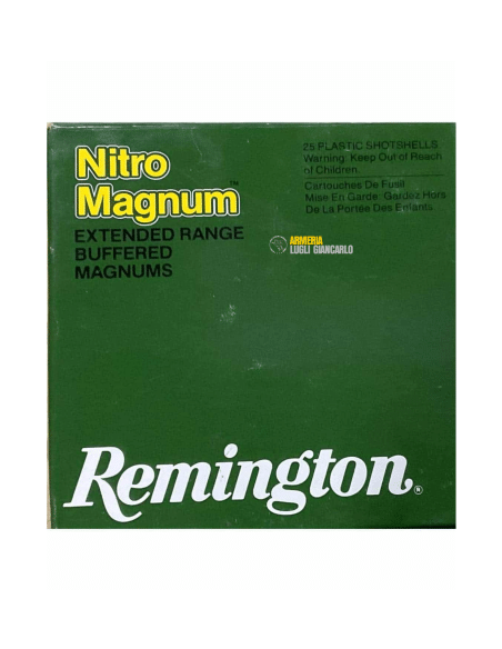 Cartucce Mgnum Colpi Remington Nitro Magnum calibro 12 – 1210FPS – Piombo  – 25 cartucce