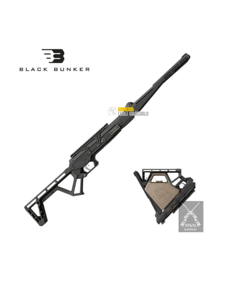 Black Bunker BM8, la carabina ad aria compressa a molla calibro 4,5 calcio pieghevole