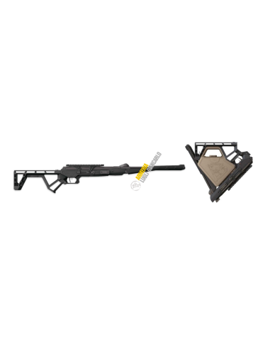 Black Bunker BM8, la carabina ad aria compressa a molla calibro 4,5 calcio pieghevole