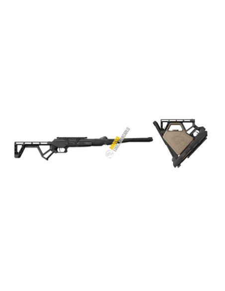 Black Bunker BM8, la carabina ad aria compressa a molla calibro 5,5 calcio pieghevole