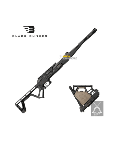 Black Bunker BM8, la carabina ad aria compressa a molla calibro 5,5 calcio pieghevole