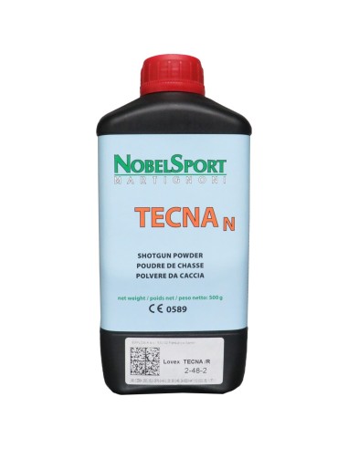 Polvere Nobel Sport Tecna 0,5 kg POLVERE NOBEL SPORT "TECNA" CONF. DA 500 GR. CALIBRO 12 20 16