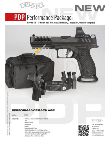WALTHER PDP F.S.G-MATCH PERF.PACKAGE calibro 9x19