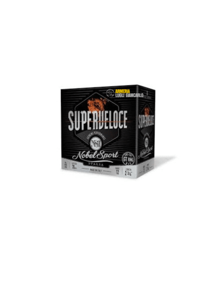 CARTUCCE PIATTELLO TIRO  NOBEL SPORT ITALIA SUPERVELOCE GR 24 7,5 CALIBRO 12