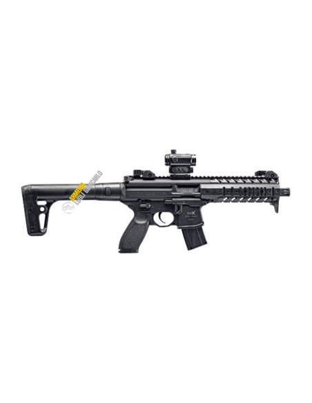 CARABINA LIBERA VENDITA CO2 SIG SAUER CAC MPX CALIBRO 4.5 BLK CO2 RED DOT CN 727   360€