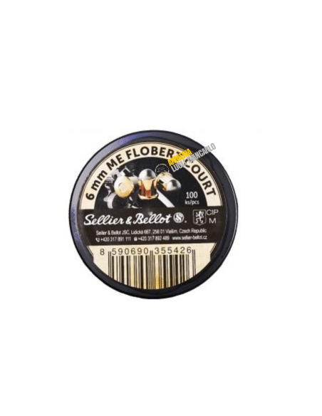 Cartucce calibro 6 a palla 6 mm 100 pezzi Sellier & Bellot