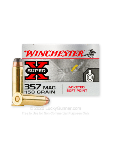 Cartucce colpi munizioni per pistole revolver 357 Winchester 125 grani winclean 50 pezzi
