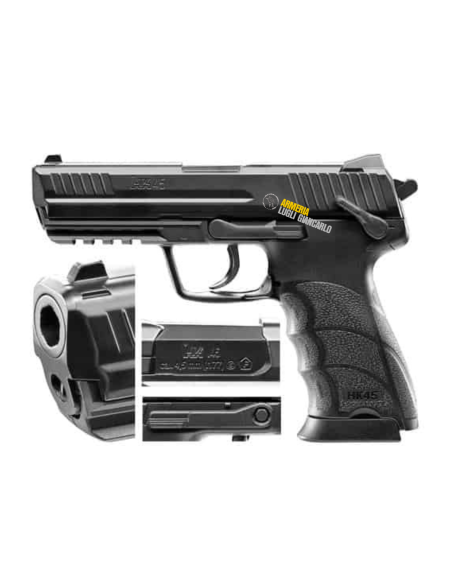 UMAREX H&K PISTOLA H.K.45 CO2 BB -7,5J CAL. 4,5 C.N. 00089bnp  Funziona con pallini sferici. 5.8185