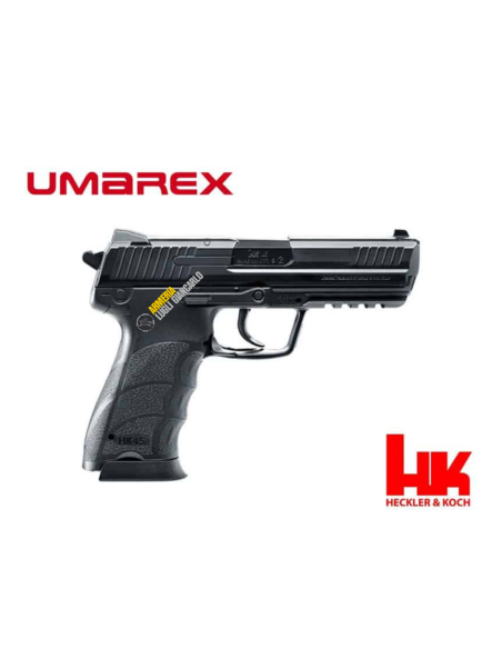 UMAREX H&K PISTOLA H.K.45 CO2 BB -7,5J CAL. 4,5 C.N. 00089bnp  Funziona con pallini sferici. 5.8185