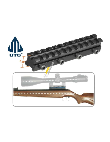 BASE SLITTA UTG RIALZO PICATINNY PER AIRGUN RWS CON GRILLETTO T06 MNT-DNT06