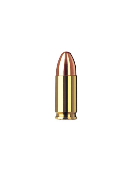 Cartucce colpi per pistola 9 luger  Geco lead round nose copper-plated 9 mm luger 124 grani 50 pz