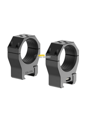 Audere Anelli/Attacchi scope rings PSR D34 H30 Black codice PR0010
