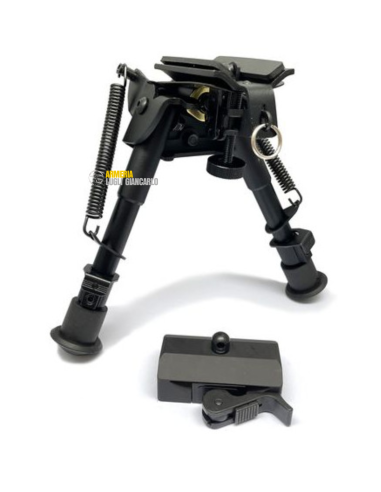 BIPIEDE HARRIS CON ADATTATORE PICATINNY QD B&T slitte Picatinny a sgancio rapido (Quick Release) E00848