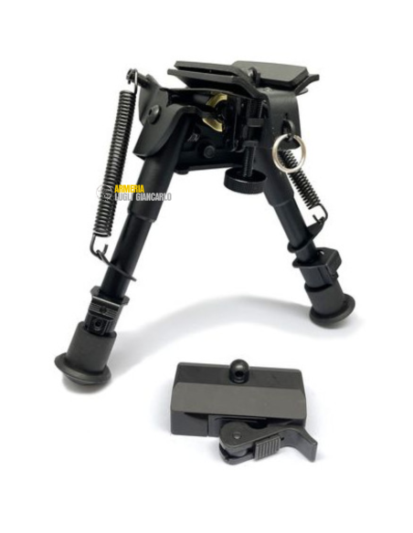BIPIEDE HARRIS CON ADATTATORE PICATINNY QD B&T slitte Picatinny a sgancio rapido (Quick Release) E00848
