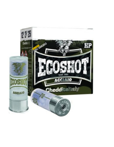 Cartucce Munizioni Colpi calibro 12 steel in acciaio Cheddite modello ECOSHOT HP piombo nukeron3 5