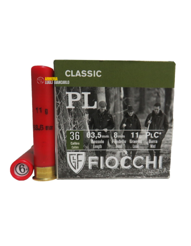 Cartucce Munizioni Colpi Fiocchi Cartucce Fiocchi PL cal. 36/63,5 11 g piombo 6