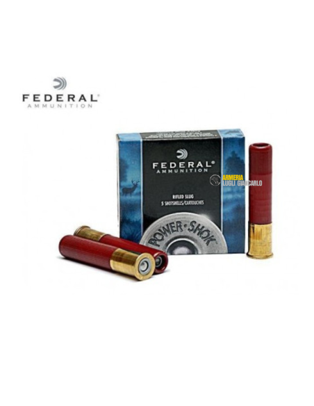 Cartucce colpi munizioni calibro 410 36 Federal a palla unica palla slug