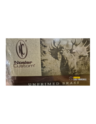 Bossoli da ricaricare colpi calibro 300 h&h Custom Brass 25 pezzi Nosler Custom codice 11800