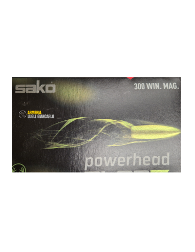 Cartucce Munizioni Colpi calibro 300 win. Mag. 175 grani Sako Powerhead Blade Lead Free Hunting Ammunition