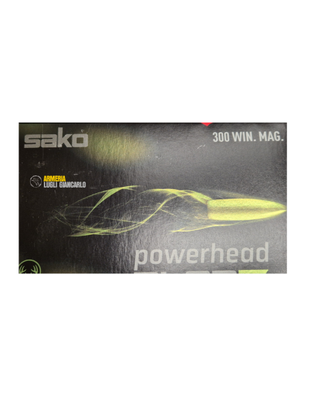 Cartucce Munizioni Colpi calibro 300 win. Mag. 175 grani Sako Powerhead Blade Lead Free Hunting Ammunition