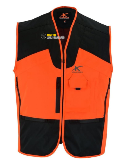 KONUSTEX GAMETOP Gilet da caccia cinghiale arancione antiacqua taglia 2 XXL