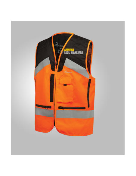 Gilet alta visibilità Konustex Gametop Reflex 0323 taglia 4 xxxl gilet per caccia cinghiale GRIGIO RIFLETTENTE SULLA GIACCA