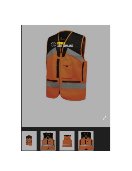 Gilet alta visibilità Konustex Gametop Reflex 0323 taglia 4 xxxl gilet per caccia cinghiale GRIGIO RIFLETTENTE SULLA GIACCA