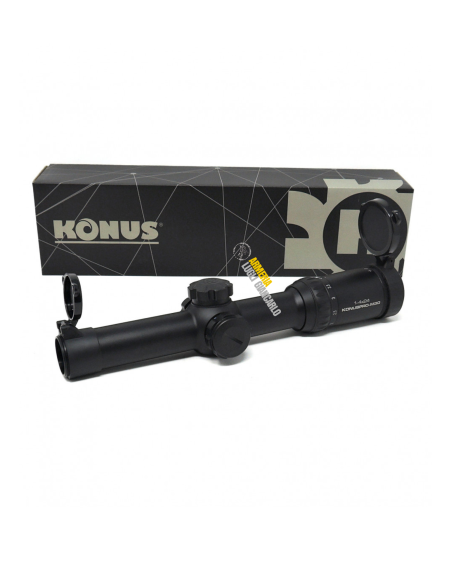 OTTICA DA BATTURA M4 AR15  KONUSPRO M-30 1-4x24 KONUS 7184 OTTICHE PER CARABINA KONUSPRO M-30 OFFERTA 1-4X24 CODICE: 7184