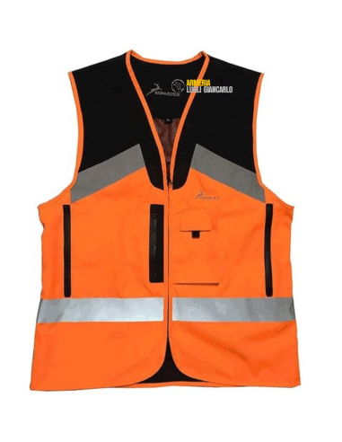 KONUSTEX GAMETOP REFLEX Gilet da caccia al cinghiale alta visibilità waterproof per caccia al cinghiale alta visibilità taglia M