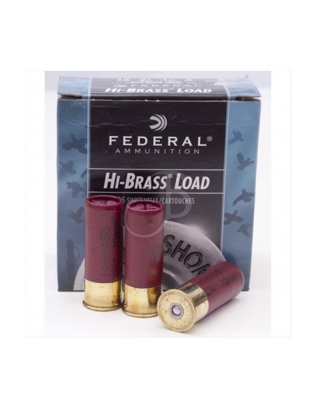 Cartucce calibro 12 Federal game load hi-brass piombo 5  e numero 4