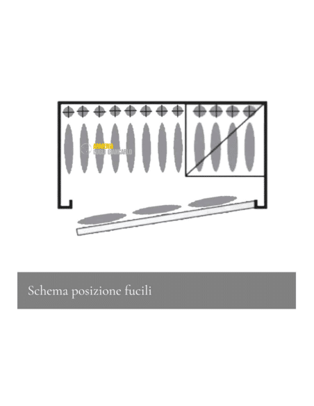 CASSAFORTE ARMADIO BLINDATO PER ARMI FUCILI FORTIFY DELTA 15 15 POSTI CON TESORETTO €489