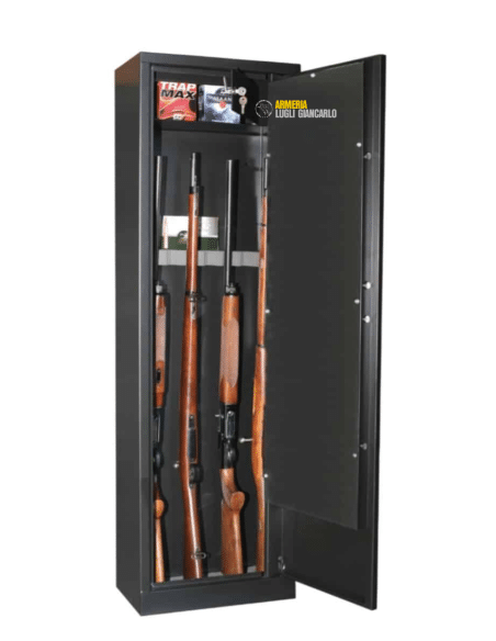 CASSAFORTE ARMADIO BLINDATO PER FUCILI ARMI FORTIFY DELTA 6 6 POSTI CON TESORETTO 36 KG