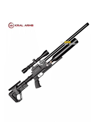 CARABINA TATTICA CALCIO REGOLABILE KRAL ARMS PUNCHER JUMBO DAZZLE SYNTHETIC CALIBRO 4,5 CARABINA PCP LIBERA VENDITA