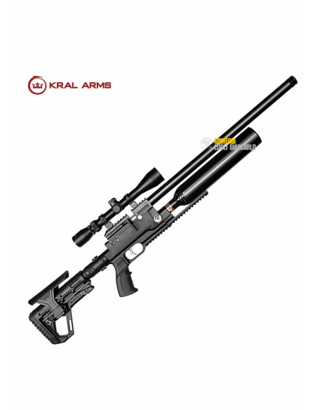 CARABINA TATTICA CALCIO REGOLABILE KRAL ARMS PUNCHER JUMBO DAZZLE SYNTHETIC CALIBRO 4,5 CARABINA PCP LIBERA VENDITA