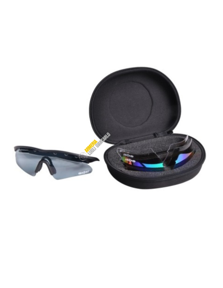 GHOST OCCHIALE TACTICAL/SPORT - 4 LENTI - CUSTODIA ED ACCESSORI (SG-GLASS)