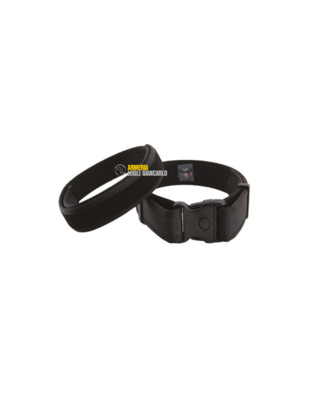 GHOST CINTURONE NERO POLICE IN NYLON CON SOTTOCINTURA MISURA 60-80 CM (GI03-CBT-S)