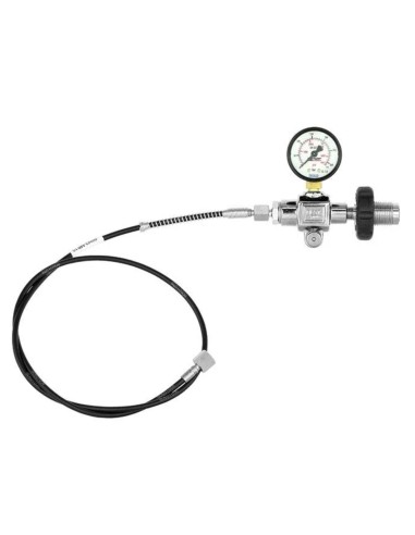 KIT DIN E FRUSTA CON MANOMETRO PER CARABINE PCP DIN da 200/300 bar con manometro codice 04B3