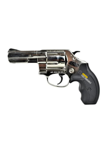 REVOLVER PISTOLA A SALVE RUMORE MODELLO NEW 380 NICKELATA 3" BRUNI (BR-460N) CALIBRO 380