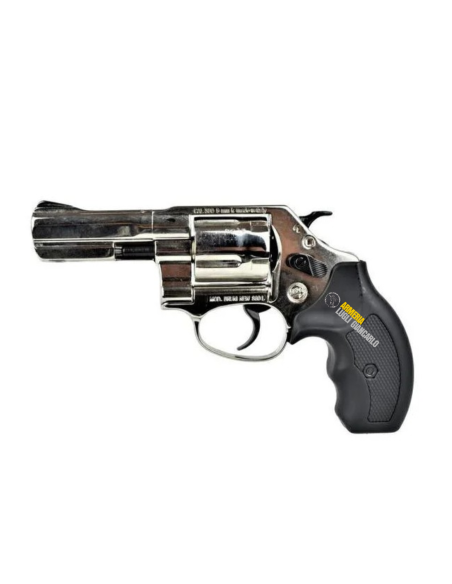 REVOLVER PISTOLA A SALVE RUMORE MODELLO NEW 380 NICKELATA 3" BRUNI (BR-460N) CALIBRO 380