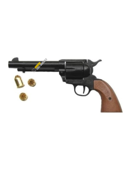 REVOLVER A SALVE SCACCIACANI BRUNI SINGOLA AZIONE CALIBRO 380 BRUNITO (400)