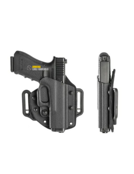FONDINA PER GLOCK MODELLO 17/22 VEGA HOLSTER VHH8 FONDINA IN POLIMERO MIX PANCAKE vhh804
