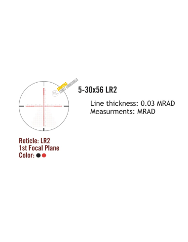 Ottica da tiro caccia Sightmark SM13142LR2  Presidio 5-30x56 LR2 FFP, Riflescope