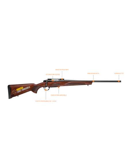 Franchi carabina da caccia Horizon Wood Calibro 308W in legno con basetta