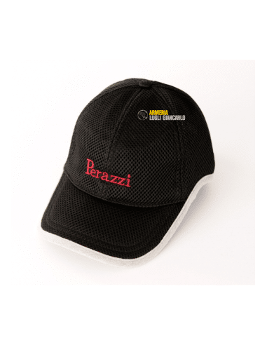 Cappellino Perazzi Armi tiro a rete elastico 100% Poliestere colore nero