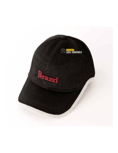 Cappellino Perazzi Armi tiro a rete elastico 100% Poliestere colore nero