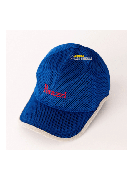 Cappellino Perazzi Armi tiro a rete elastico 100% Poliestere colore blu
