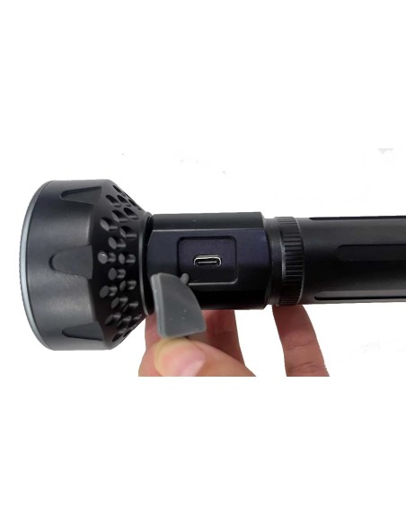 TORCIA 3000-lumen flashlight KONUSLIGHT-3K DUAL FLASHLIGHT- LANTERN WITH LONG BEAM LIGHT