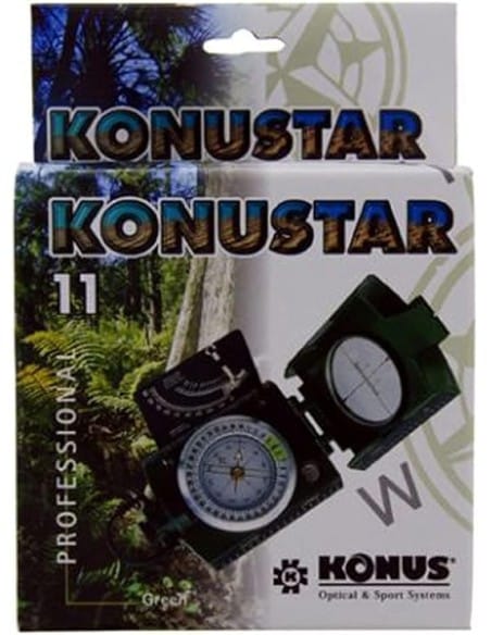 Bussola tascabile  professionale verde  Konus 4074
